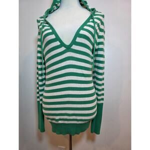 Vintage Y2K Womens American Eagle Long Sleeve Striped Top Size M Hoodie Preppy